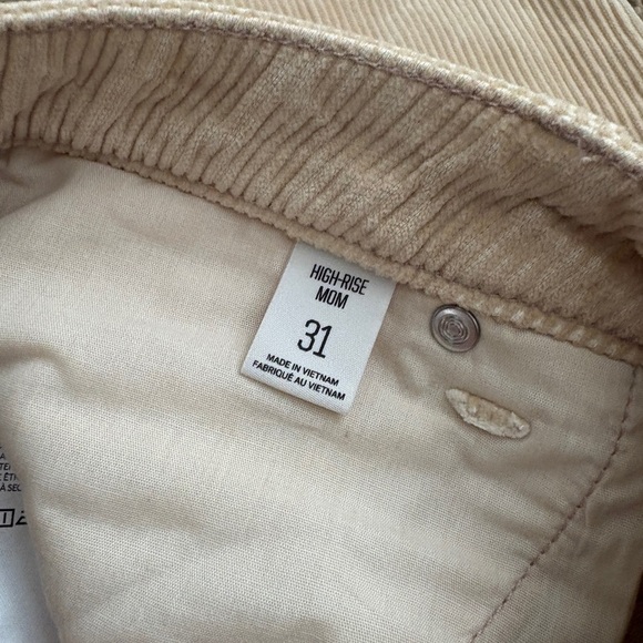 BDG Corduroy High-Rise Mom Tan Pant Size 31 - Picture 4 of 6